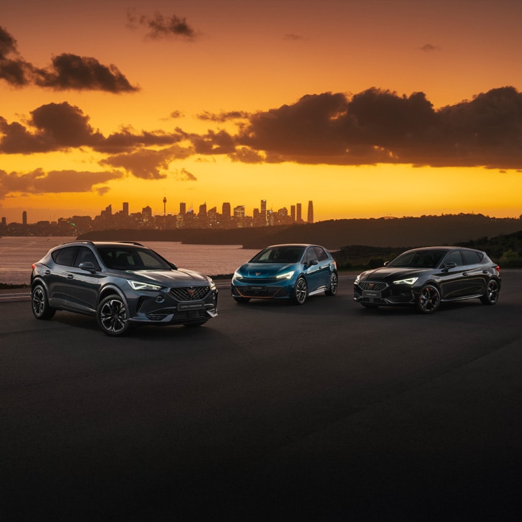 CUPRA Car range - Formentor, leon and Born