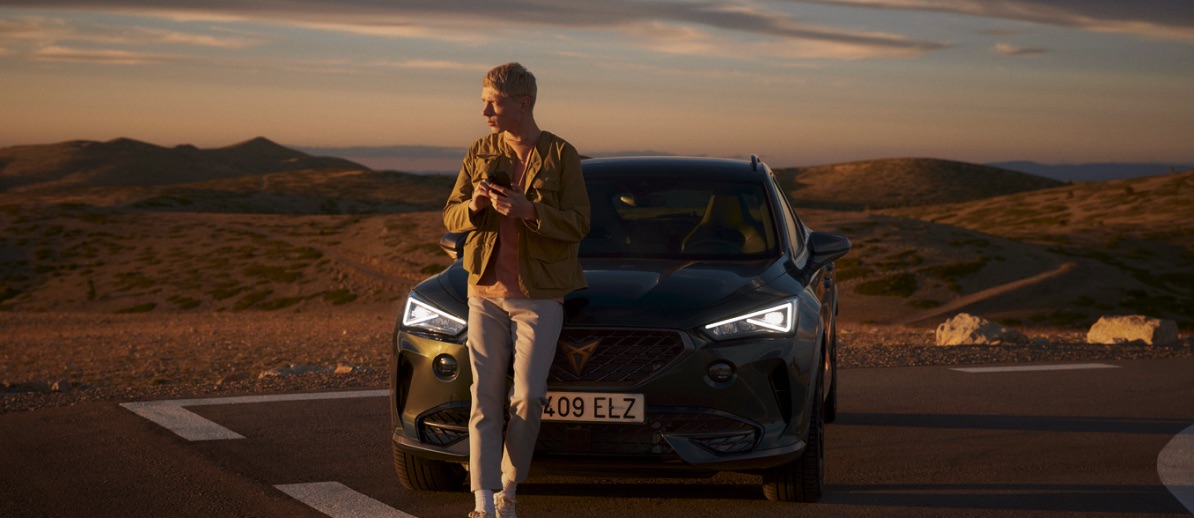 CUPRA Formentor in the sunset